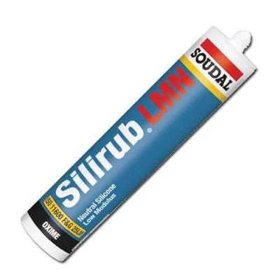 Image of Soudal Silirub N Silicone Sealant Seal Neutral Low Modulus Window Glass 300ml (Brown)