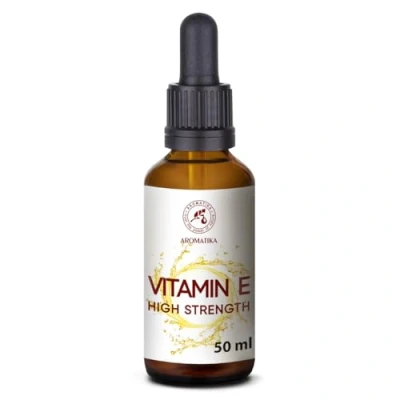 Image of High Strength Pure Vitamin E 50 ml Drops Natural for Skin Care Face Hair Nails Lips Beauty Cosmetic Base