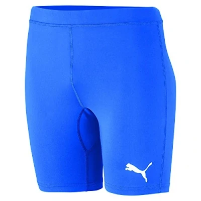 Image of PUMA Men&#039;s LIGA Baselayer Short Tight Pants, Electric Blue Lemonade, Small