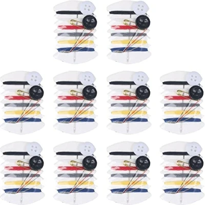 Image of HiyyFloy 10pcs Set Mini Portable Sewing Kit Needle Thread Button Pin Travel Household Tools Hand Bag for Hotel Suppliesh