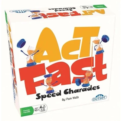 Image of Act Fast Speed Charades Great for Family Game Night Ages 10 and up by Outset