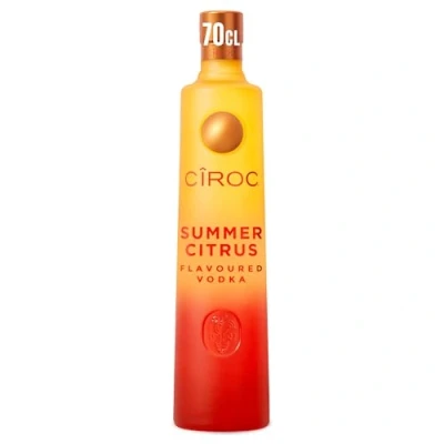 Image of Ciroc Summer Citrus Flavoured Vodka 37.5% vol 70cl Ultra Premium Luxury Infused with Flavours of Juicy Blood Orange &amp; Zesty Lime Recommended for a Mixed Drink or Cocktails