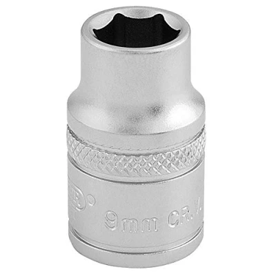 Image of Draper 6 Point Metric Socket, 3/8&quot; Sq. Dr., 9mm