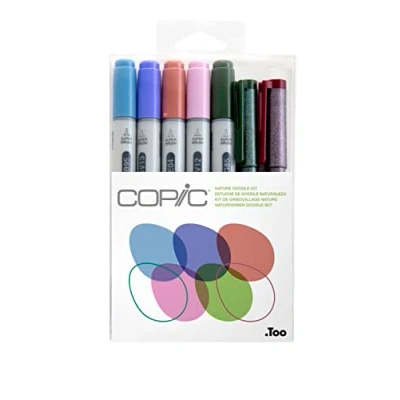 Image of COPIC Doodle 22075672, Plastic (Body), Felt or Fibre (Point), No, 7 Units
