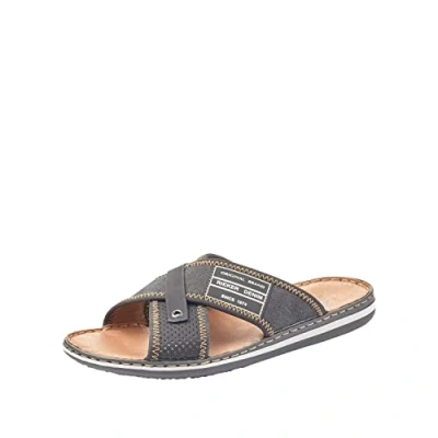 Image of Rieker Men&#039;s 21064 01 Mules, Schwarz (Schwarz/Anthrazit 01), 7.5 UK