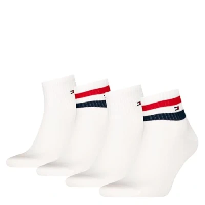Image of Tommy Hilfiger MEN Quarter Sport 4PACK Socks, Men&#039;s, Size: 6 8, White