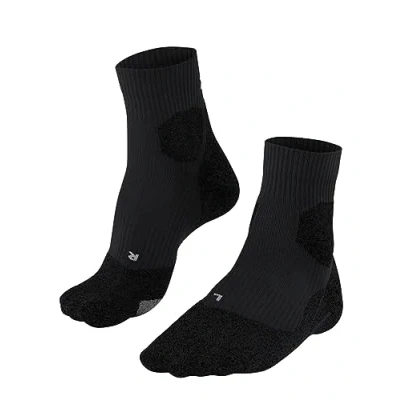 Image of FALKE Men&#039;s RU Trail Grip M SO Functional Yarn Anti Blister 1 Pair Running Socks, Black (Black 3000), 5.5 7.5
