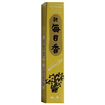 Image of Patchouli Morning Star Quality Japanese incense, Nippon Kodo 50 Sticks + Holder