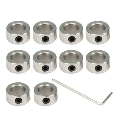 Image of Befenybay 10 Pcs Lock Collar 6mm Shaft T6 Lead Screw Ring for CNC Parts (6mm Silver)