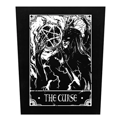 Image of Deadly Tarot The Curse Back Patch Black 29.5x36cm