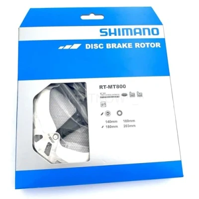 Image of SHIMANO Deore XT RT MT800 disc rotor with internal lockring, Ice Tech FREEZA, 180 mm, IRTMT800MI, Silber