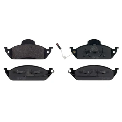 Image of 1634200020, 1634200320, 1634201220, A1634200020, A1634200320 Brake pad set BLUE PRINT ADU174260 Front Axle incl. wear warning contact