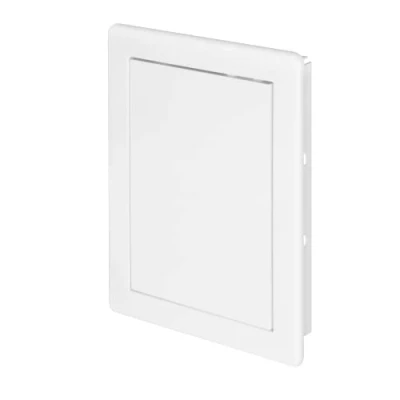 Image of Awenta 150 x 200 mm Plastic Access Panel Door White Opening Flap Cover Plate Inspection Hatch Latch Concealed Hinge Removable Paintable Smooth Surface (6 8 Inches)