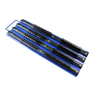 Image of US PRO Tools Socket Rail Tray Holds 86 Sockets, 1/4&quot; 3/8&quot; 1/2&quot; Drive Clips 6741