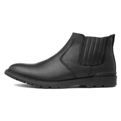 Image of Hush Puppies Men&#039;s Gary Chelsea Boot, Black, 12 UK