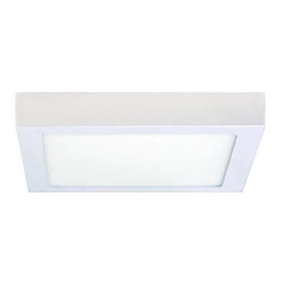 Image of Long Life Lamp Company 18W LED White Body Square Surface Mount Ceiling Panel Down Light Cool 6500K Bright
