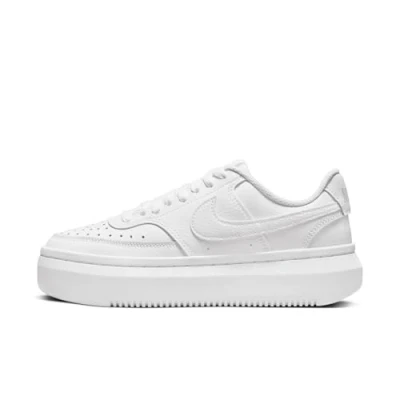 Image of Nike Women&#039;s Court Vision Alta Sneaker, White/White White, 3 UK