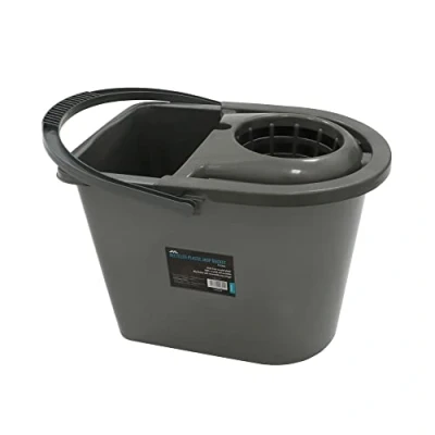 Image of 15 Litre Recycled Plastic Mop Bucket, Grey
