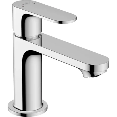 Image of Hansgrohe Rebris S Basin Mixer Tap 80 with Pop Up Waste Set, Chrome, 72510000