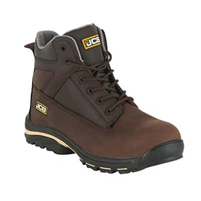 Image of JCB Men&#039;s Safety Boots Workmax Chukka Work Nubuck Durable and Protective Ideal for Environments Workwear Size 9 UK, 43 EU Brown