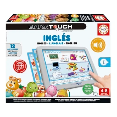 Image of Educa Borrás 15438 Touch Junior Aprendo Ingles Spanish Language game for learning English