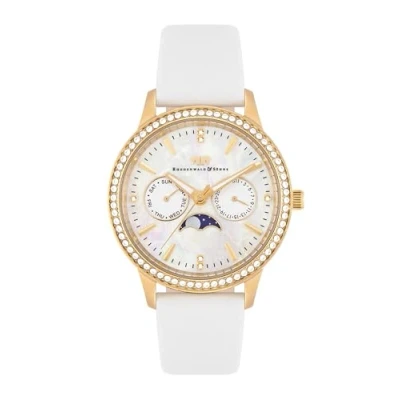 Image of Rhodenwald &amp; Söhne Womens Female Genuine leather Watch 38,0 mm Gold Stainless Steel (archived) One Size