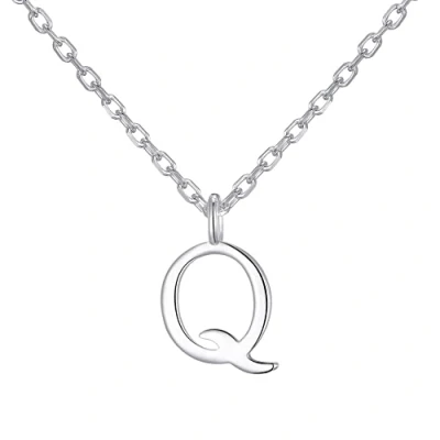 Image of Philip Jones Sterling Silver Initial Q Necklace
