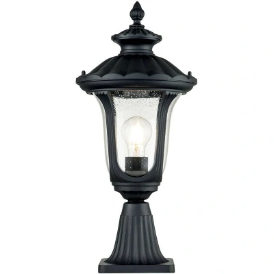 Image of Chicago Outdoor Pedestal Light Textured Black, IP44