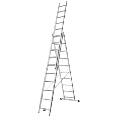 Image of Hymer Pro Aluminium Multi Purpose Ladder 3 x 10 Rungs Piece, 7004730