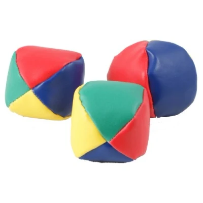 Image of PETERKIN Traditional juggling balls Set of 3 harlequin style bean filled Toys Ages 3+