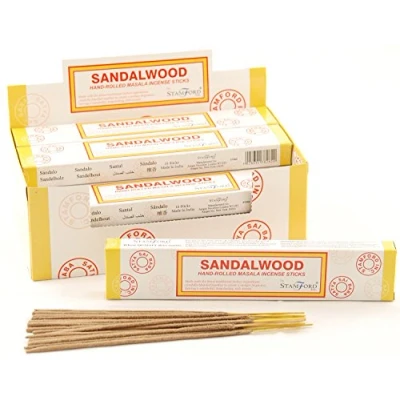 Image of Stamford Sandalwood Masala Incense, 15 Sticks x 12 Packs
