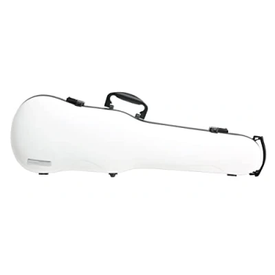 Image of GEWA AIR 1.7 Form Shaped Violin Case white high gloss, Made in Germany, with side handle