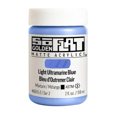 Image of Golden : SoFlat Matte Acrylic Paint 59ml Light Ultramarine Blue