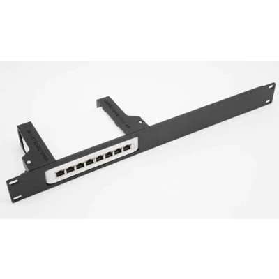 Image of thingsINrack for UniFi USW LITE 8 POE Injection Molded Front 19inch 1U Rack Mount