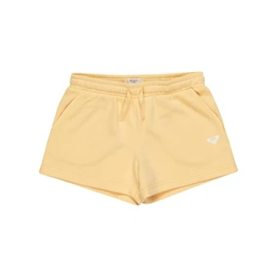 Image of Roxy Elastic Waist Pants SURF Feeling Terry Short Girls Orange 4