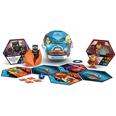 Image of Funko 49097 Marvel Battleworld: Battle Ball Series 1 Collectible Game, Multicolor