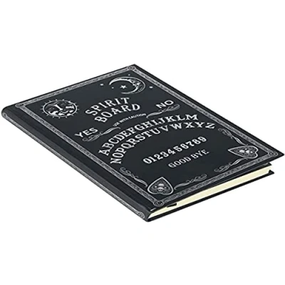 Image of Nemesis Now Embossed Journal Black and White Spirit Board 17cm, Coated, Wood Free Paper