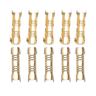 Image of Oumefar 100pcs/set Quick Connect Wiring Terminal Docking Connector Compact Brass Crimp U Shape for Lines of 0.5 1.5m SquareFastening parts