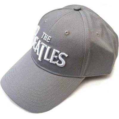 Image of The Beatles Baseball cap White Drop T Logo Grey