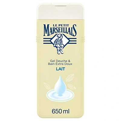 Image of Le Petit Marseillais Shower &amp; Bath Cream Extra Gentle Milk 650ml