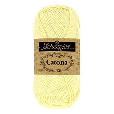 Image of Scheepjes Catona 101 Candle Light Yarn 1x50g