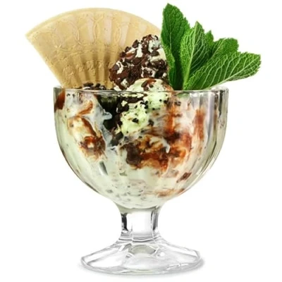 Image of Flamengo Ice Cream Cup 10.5oz / 270ml Dessert Glasses, Sundae Glass, Bowl, Dish
