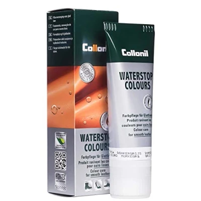 Image of Collonil Unisex Adult Waterstop Colours Shoe Polish, Dark Grey, 75ml