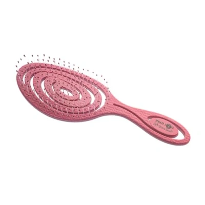 Image of Head Jog 08 Paddle Brush Flexible Soft Pin Bristles, Detangling Wet Or Dry Hair. Gentle Brushing Hairbrush. Detangle Brushes For Straight, Curly &amp; Wavy Hair Types. (Rose)