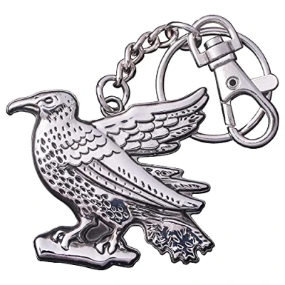 Image of The Noble Collection Harry Potter Ravenclaw Mascot Keychain 5in (10cm) Raven House Officially Licensed Film Set Movie Props Gifts Merchandise