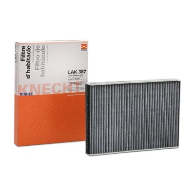 Image of 30733893, 307338930, 30767024, 307670240, 31366123 Pollen Filter MAHLE ORIGINAL LAK 387 Activated Carbon 282,0mm 193mm 30,0mm