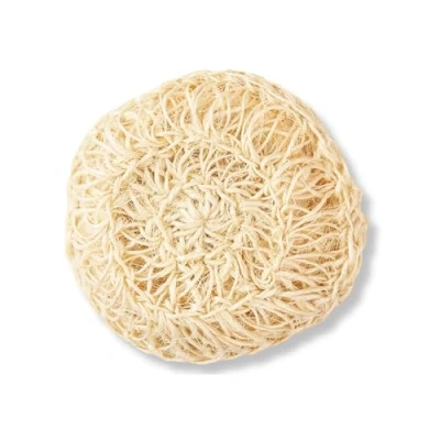 Image of Eco Bath London Natural Sisal Hemp Scrubber Premium Hard Exfoliating Body Sponge for Shower and Bath, Fibers Smooth, Radiant Skin