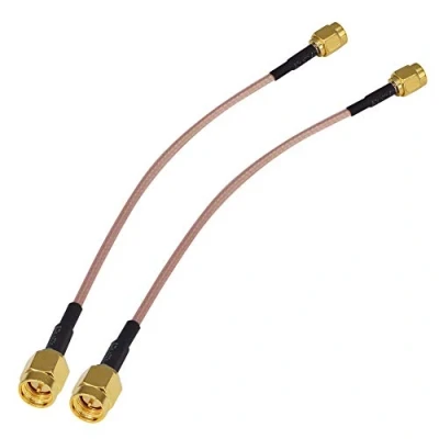 Image of BOOBRIE SMA Male to Pigtail Cable 15CM WiFi Antenna Extension RG316 Wireless Jumper Low Loss Lead for SDR Baofeng FPV FCC Emissions Testing 2PCS