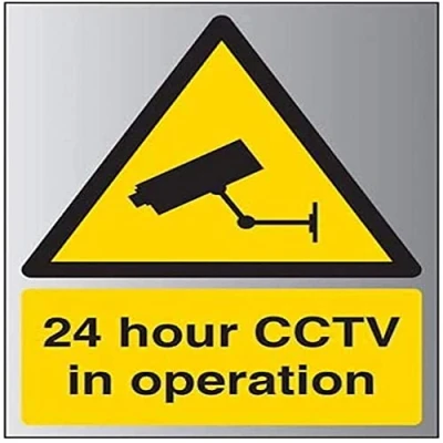 Image of V Safety 24 Hour CCTV In Operation Sign 150mm x 200mm 1.6mm Alu Rigid Plastic