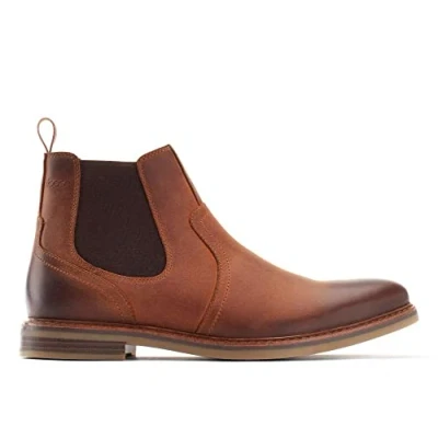 Image of Base London RAMPTON PULL UP Tan Men&#039;s Chelsea Boots UK 9